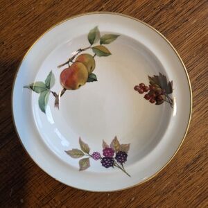 Royal Worcester Evesham Gold Set Of 3 Rimmed Cereal Bowls